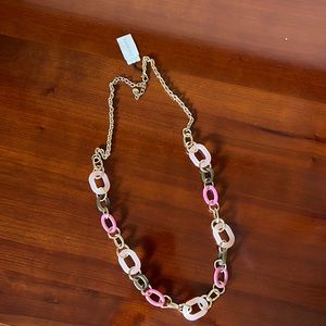 Necklace, acrylic, metal